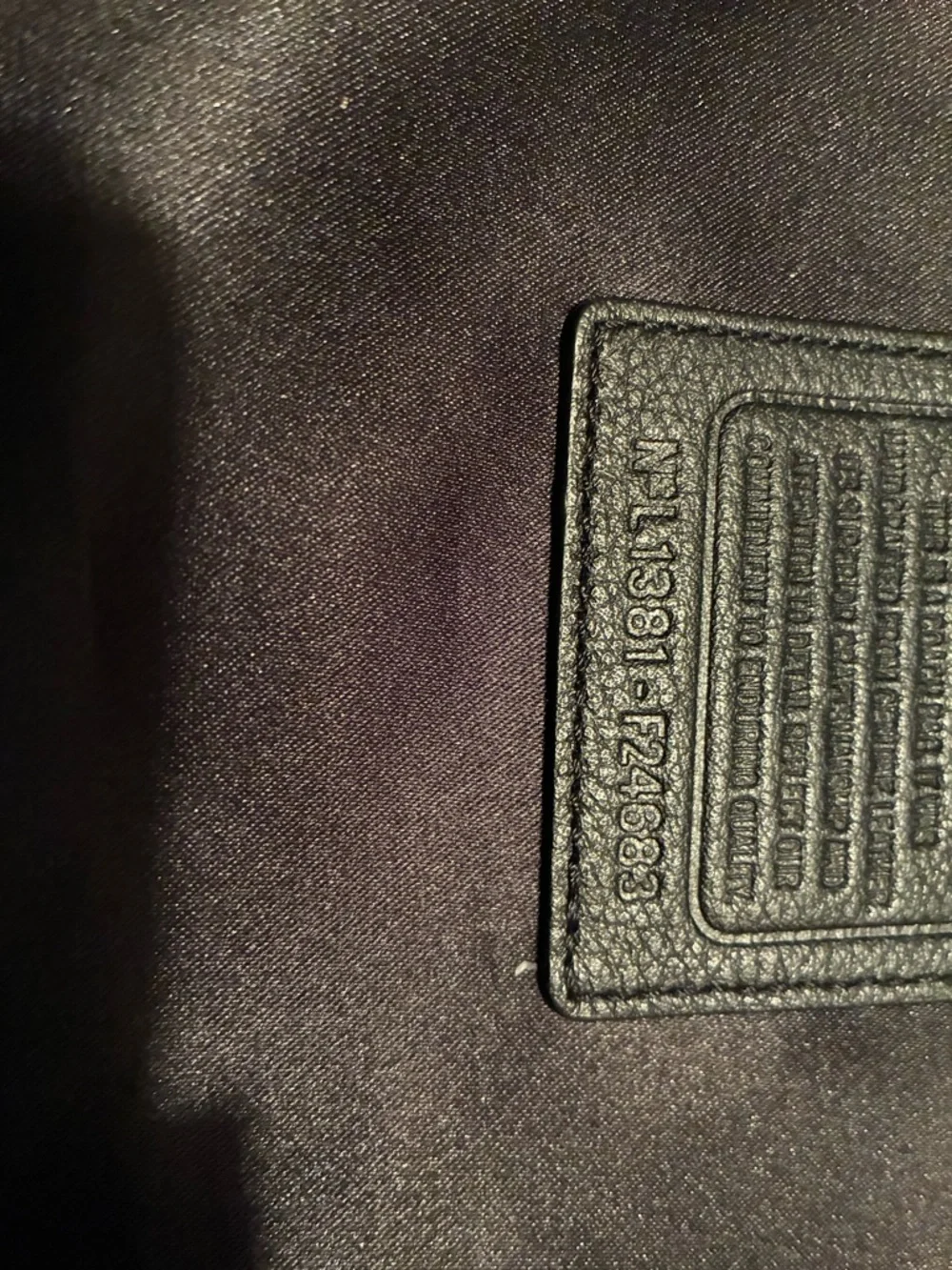 Coach Black Leather Shoulder Tote with Gold Hardware - Picture 7 of 11